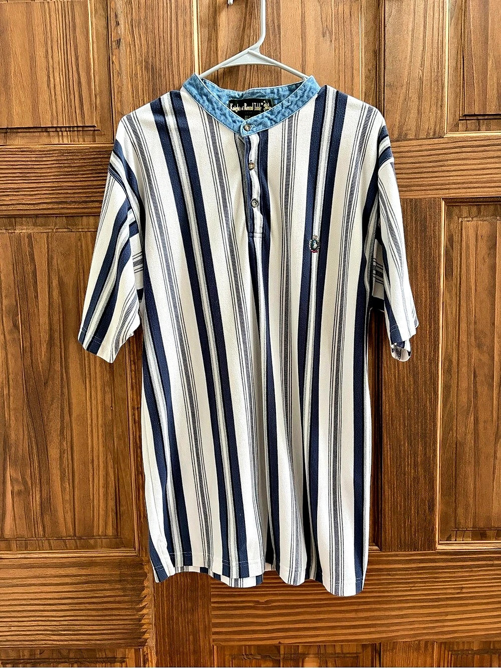 Knights of Round Table Men's Striped Polo Shirt XL